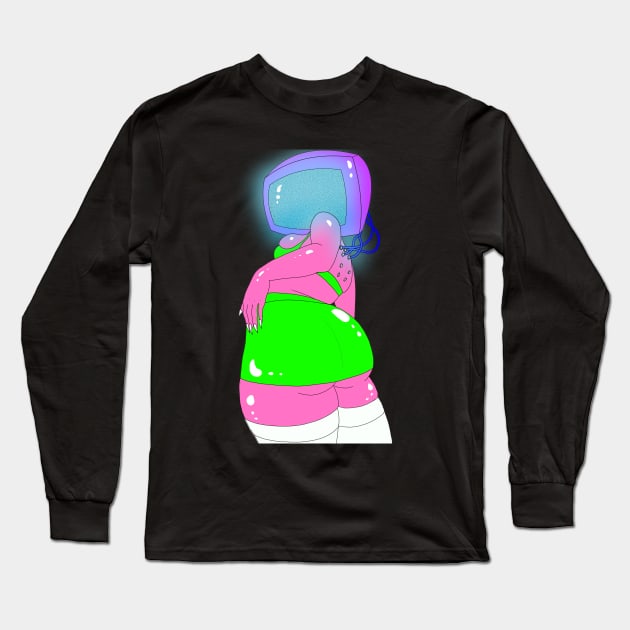 No Thoughts, Just Static Long Sleeve T-Shirt by Ambivalent Designs